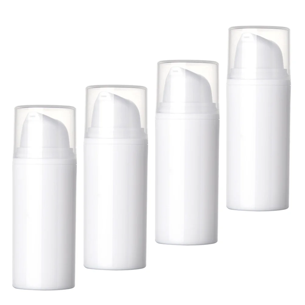 

4 Pcs Lotion Bottle Portable Refillable Sub Container Press-type Package Empty Convenient