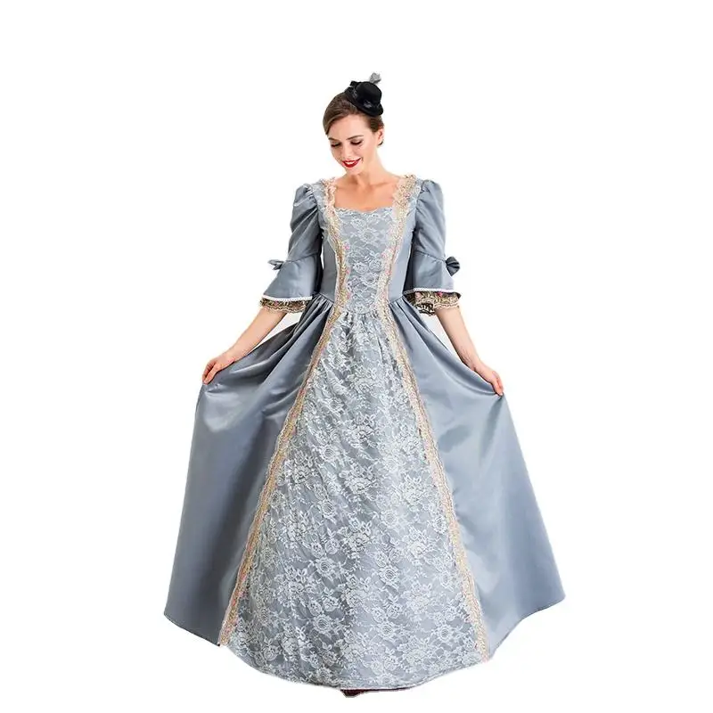 

Women Retro Dress Adult Luxury Gown Halloween Carnival Cosplay Costume