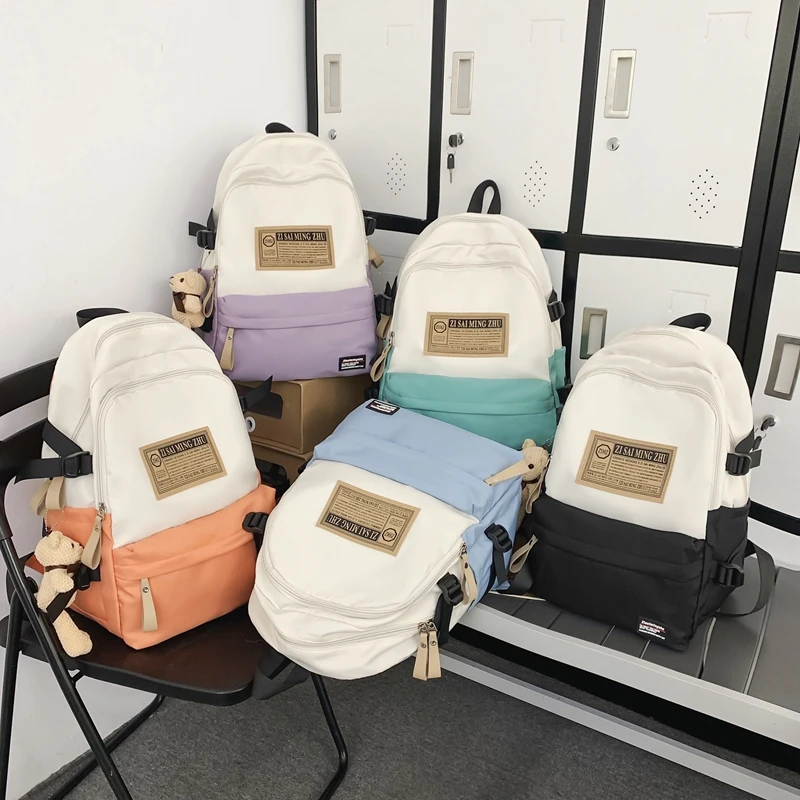 

2024 travel bag female college students high school students junior high school students design a niche backpack female backpack