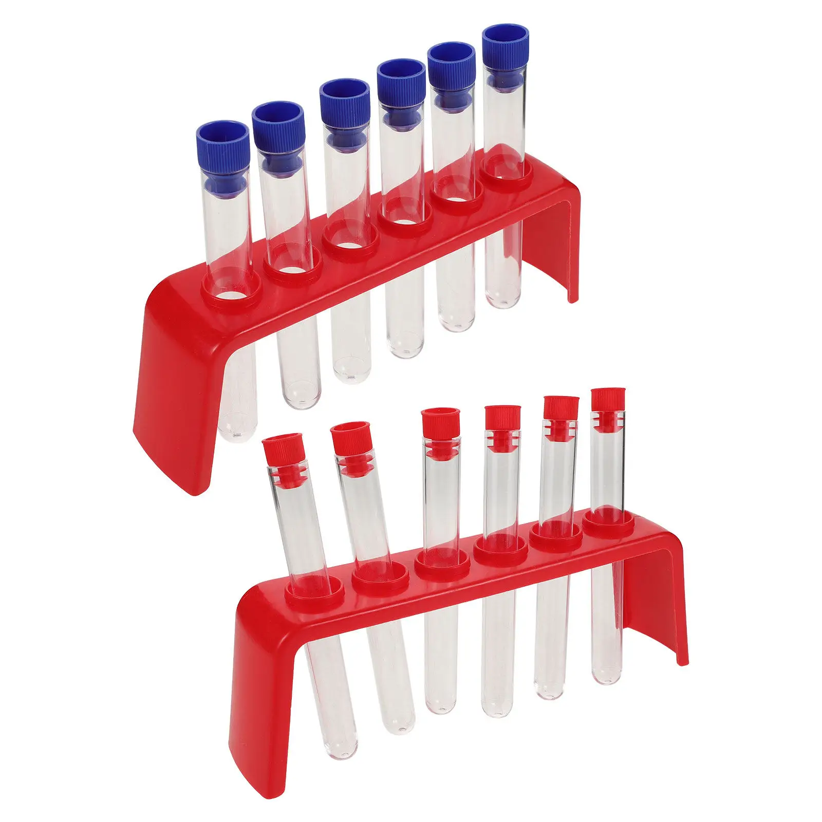 2Sets Kids Laboratory Equipment Science Experiment Kit Plastic Test Tubes Rack Educational Tools Inspire Curiosity Chemistry view 5