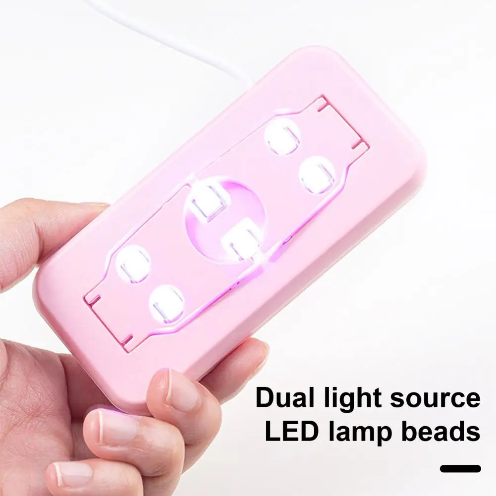 Nail Polish Mouse Light Foldable Nail Lamp Portable Uv Nail Lamp Compact Foldable Led Light Therapy Machine for Quick for Travel