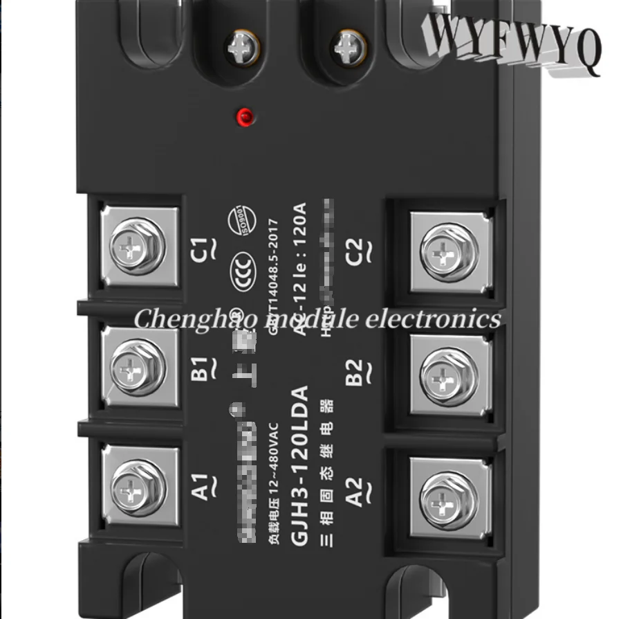 GJH3 three-phase solid-state relay 40A60A80A380V DC control AC SSR-3 traffic control