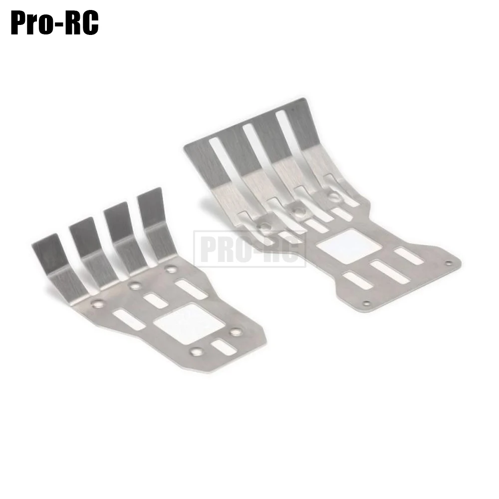 Placa protectora de armadura de chasis delantero y trasero de acero inoxidable, 2 uds., ARA 320540   Para piezas de actualización de coche Arrma 1/7 Mojave Rc