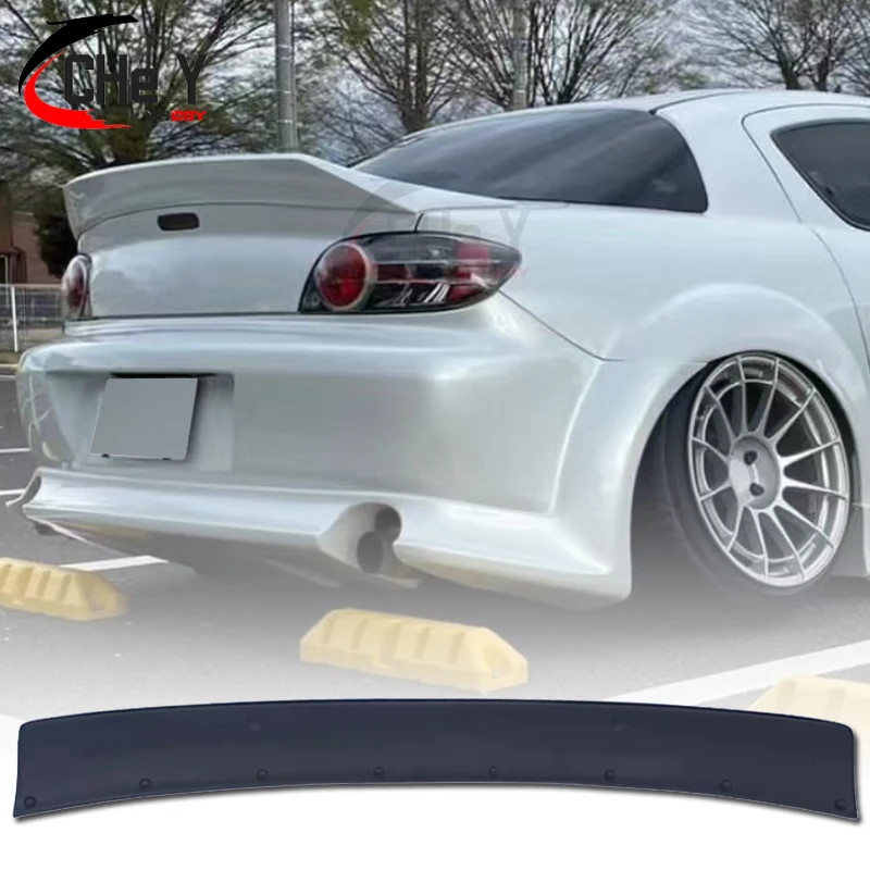 For 2004 - 2011 Mazda RX8 Mspeed JDM GT Rear Wing Trunk Real Carbon Fiber Black Spoiler Sports Car Wing Modification GT Style