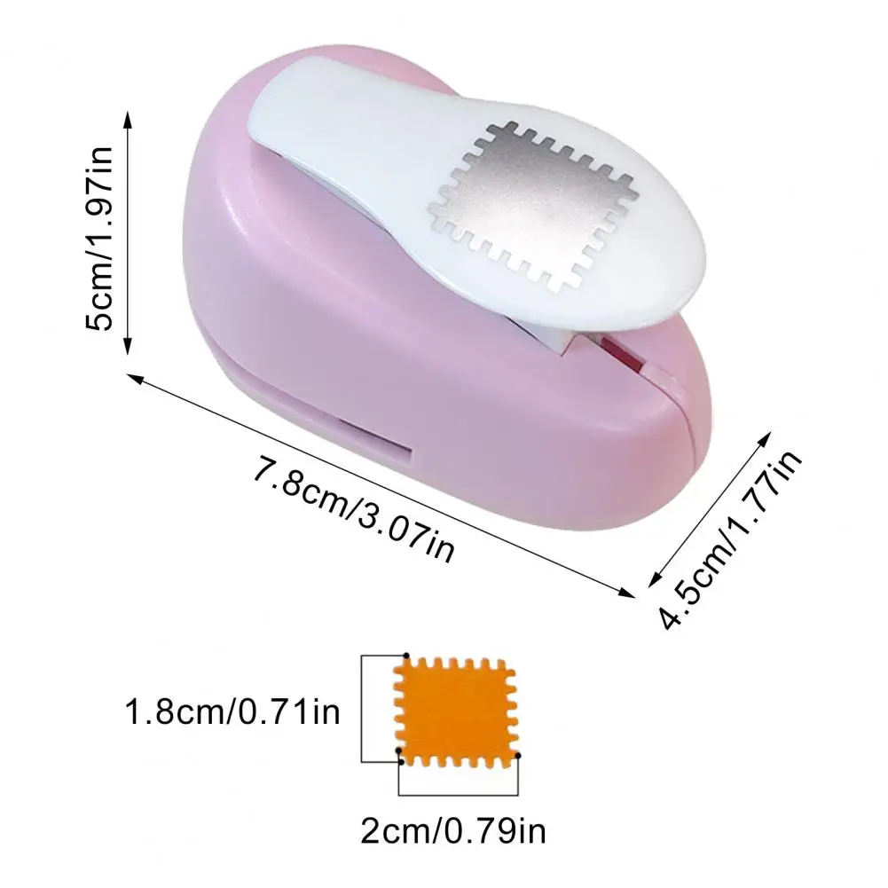Embossing Press Embossing Machine with Steel Blades Square Paper Punch Lever Tool Postage Stamp Shape Hole for Scrapbooking