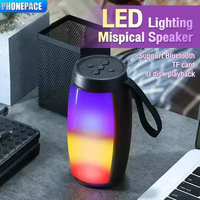 Wireless Bluetooth Speaker Portable Sound Box Subwoofer Car Audio Bass MP3 Player LED Lights Powerful Sound System