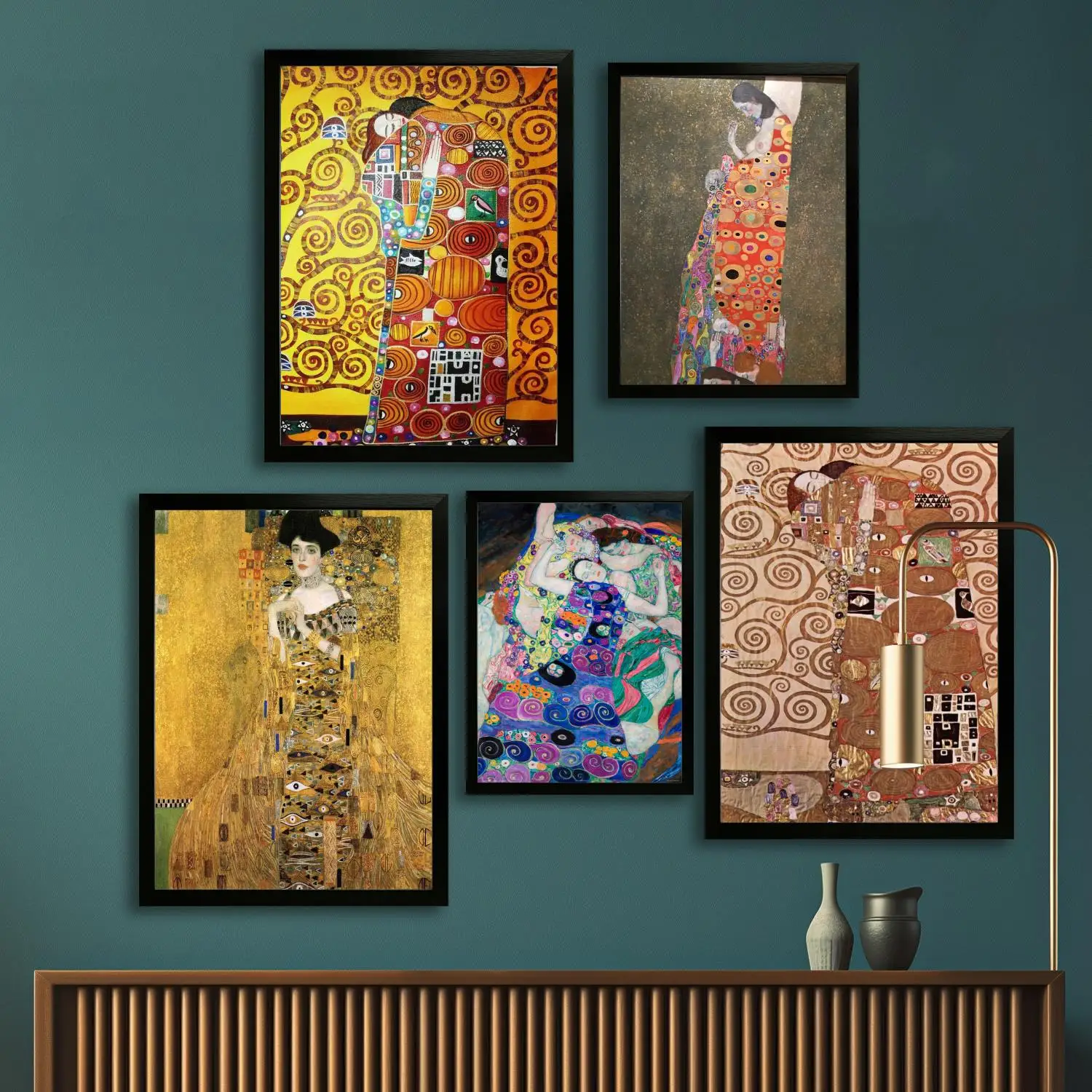 gustav klimt Canvas Art Poster, Wall Art Picture Print, Modern Family Bedroom Decor Posters,Decorative painting