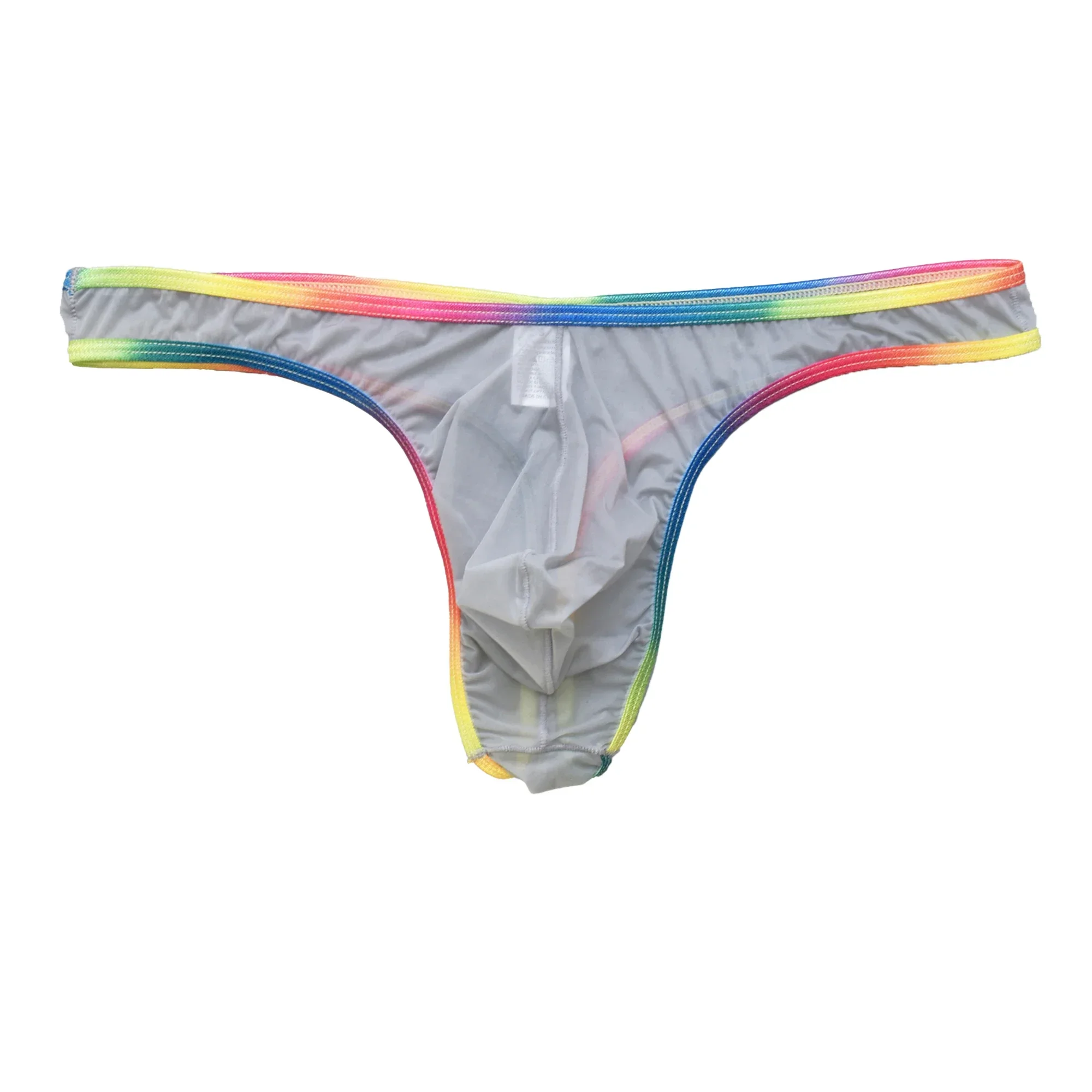 

Sexy Men's Ice Silk T-back Briefs Sheer Breathable Thongs Ultra-thin Bikini Lingerie Underpants Low Waist G-strings Underwear