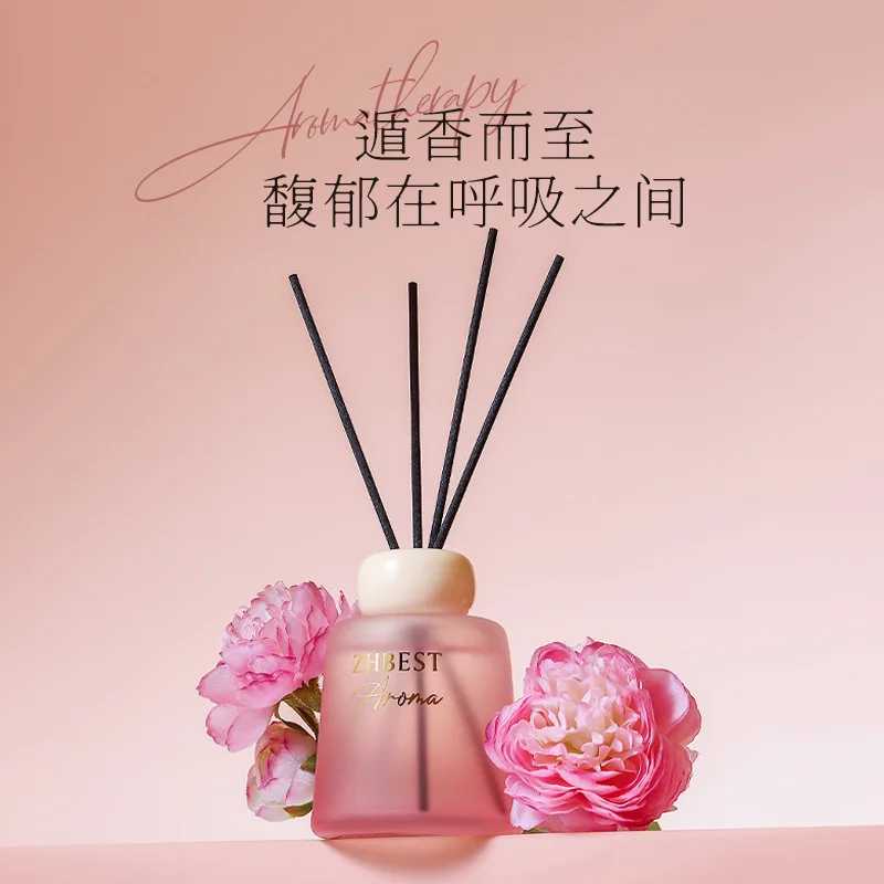 200ml Empty Reed Diffuser Bottle Fireless Aromatherapy Ornament Household Bedroom Toilet Odor Remover Decor Glass Container For