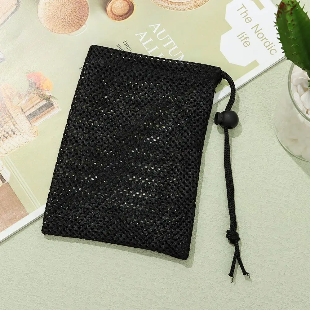 Durable Home Nylon Laundry Bag Storage Bag Mesh Drawstring Bag Stuff Sack