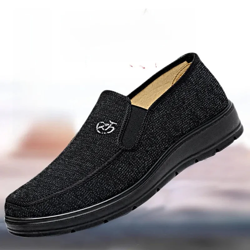 New Beijing Cloth Shoes Men's Casual Driving Shoes Middle-Aged And Elderly Single Shoes Spring Autumn Seasonal round Toe