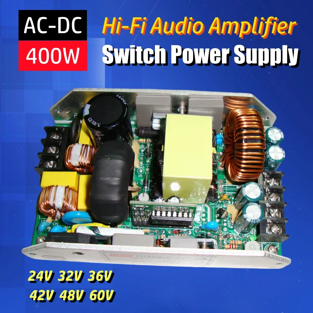 400W Audio Amplifier Power Board PFC Digital Amplifier Switch Power Board 24V 36V 42V 48V 60V Amplifier Power Converter Board