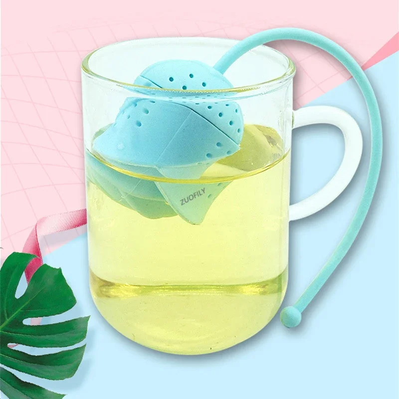 New Rose Flower Shape Spice Tea Infuser Strainer Silicone Tea Bag Leaf Filter Diffuser Teaware Teapot Accessory Kitchen Gadget