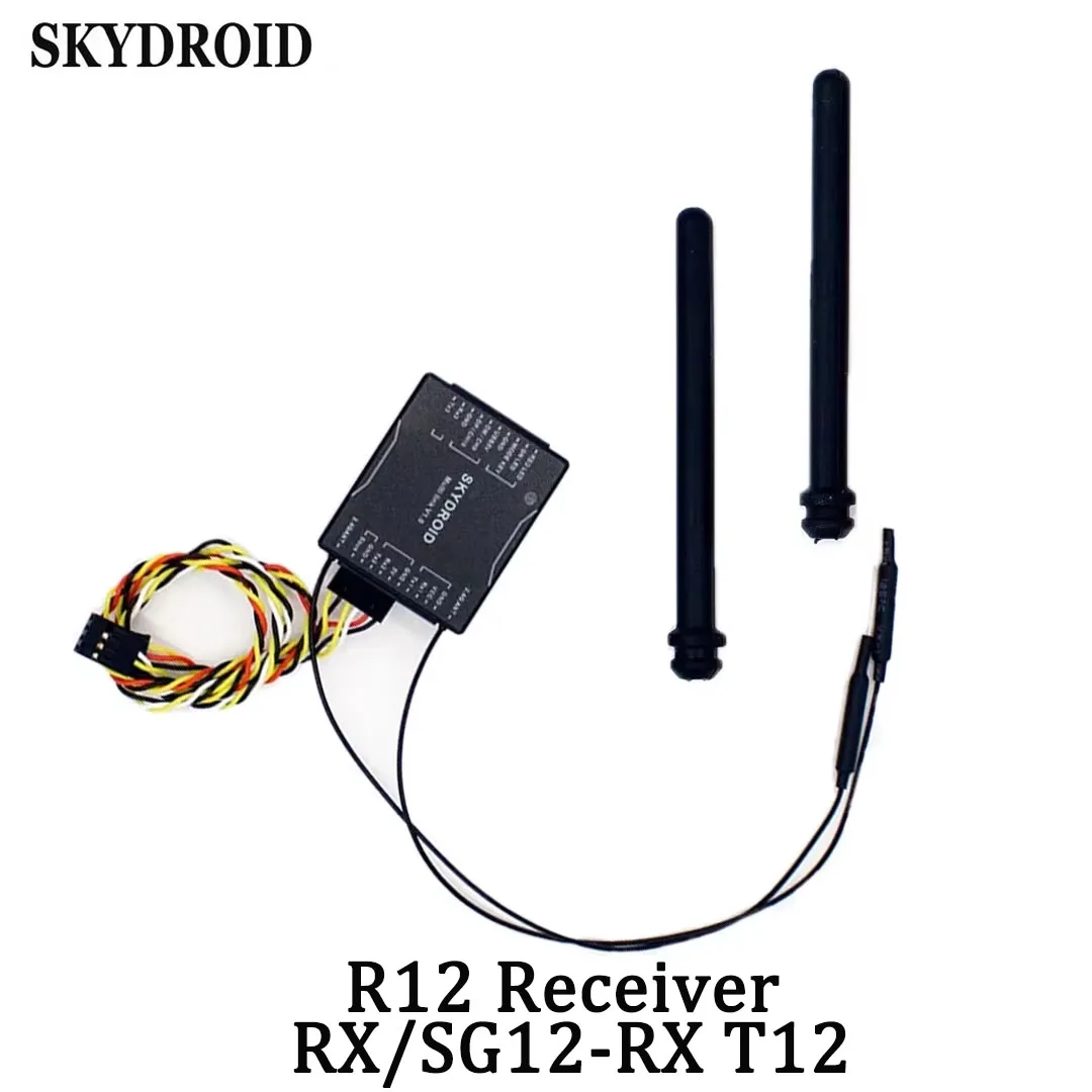 

Приемник Skydroid R12 RX/SG12-RX Приемник дистанционного управления T12 для радиопередатчика T12 Защита растений Аксессуары для дронов RC