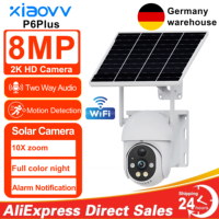 8MP  2K  HD WIFI Wireless PTZ Solar Cctv Camera Battery Powered Outdoor Waterproof IP Security Iphone Camera PIR Night Vision