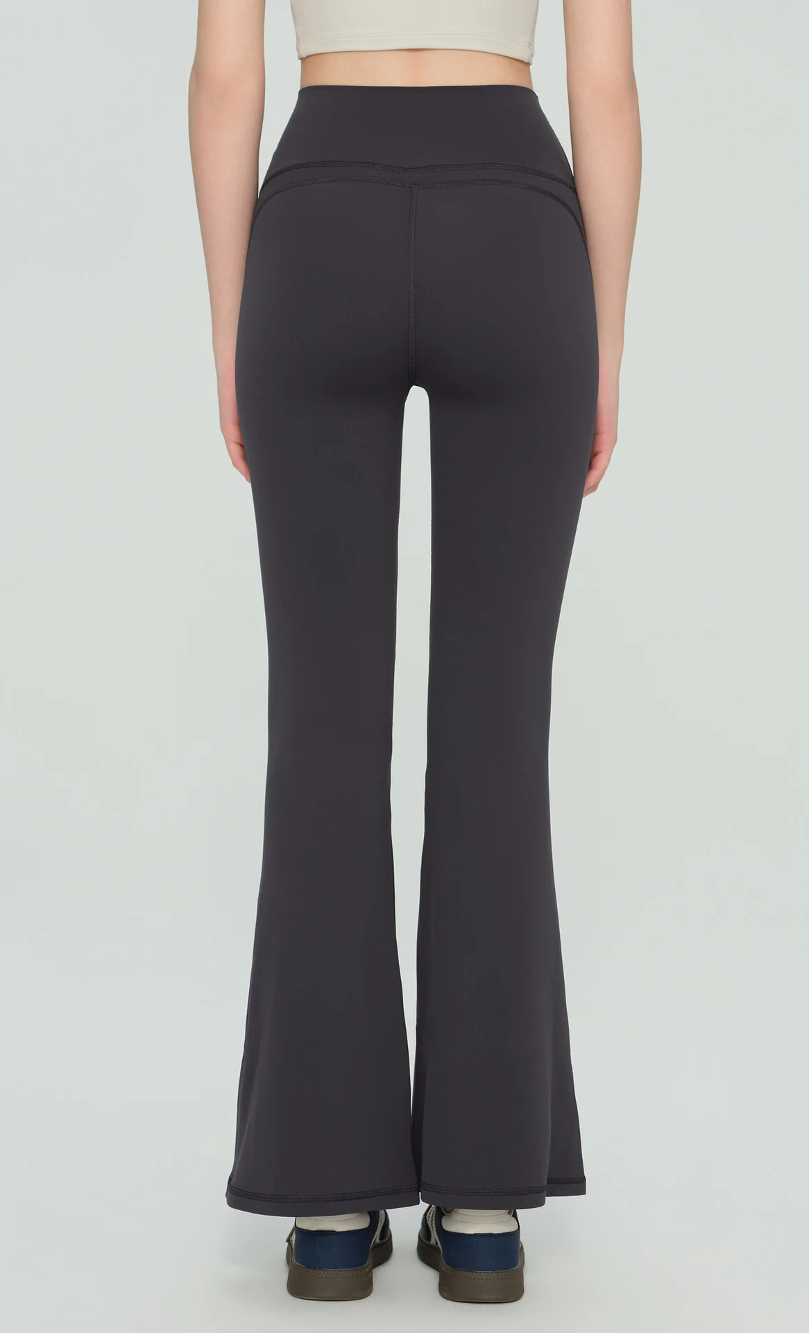 Neue Damen-Schlaghose mit hoher Taille, hoher Elastizität, Bauchkontrolle, Hüftstraffung, atmungsaktiv, für Laufen, Fitness und Freizeit. – Detail 18