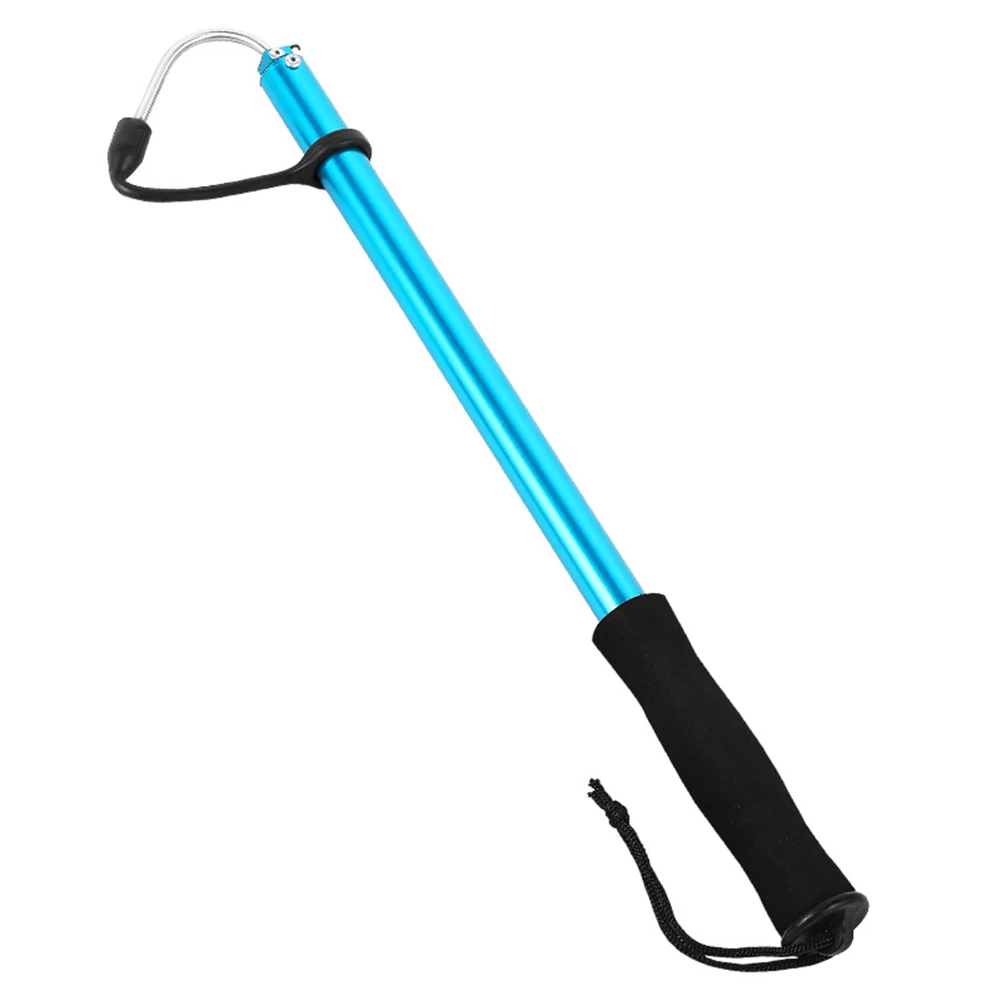 Telescopic Fishing Gaff Retractable Fishing Spear Hook Tackle with Soft EVA Nonslip Handle for Saltwater Offshore Ice Tool