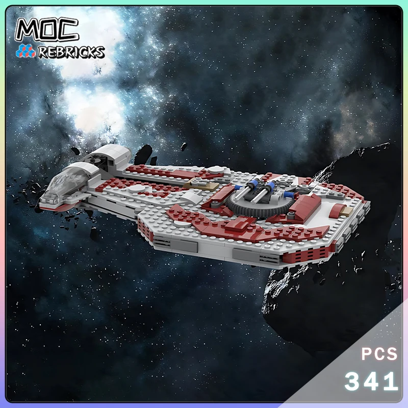 

MOC-182770 Space Cruiser Set MOC, строительные блоки, современная модель корабля, сборка «сделай сам», мелкие детали, игрушки, детские сувениры