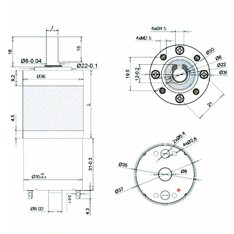 36GP-3530 قابل للتعديل سرعة محرك كهربائي تيار مستمر الكواكب موتور تروس معدني 36 مللي متر الكواكب والعتاد قابل للتعديل مصغرة تيار مستمر 12 فولت 24 فولت #3