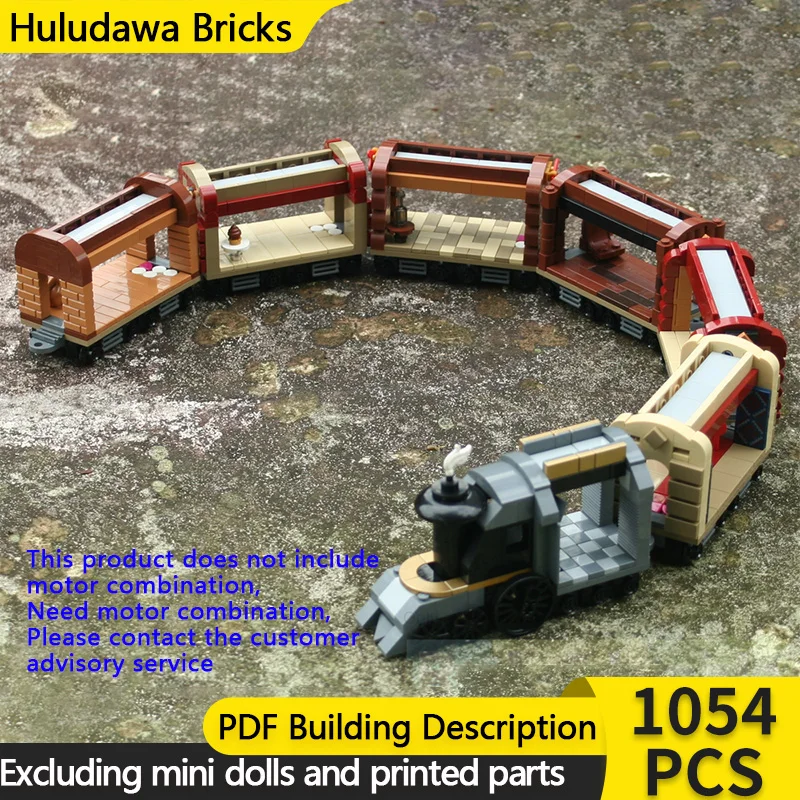 

Модель городской автомобиль MOC, строительные кирпичи, железнодорожный экспресс-поезд, модульная технология, детские праздничные подарки, сборные игрушки, костюм