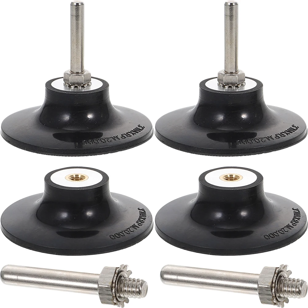 

4pcs Disc Holder Surface Preparation Sanding Polishing Brushing Die Grinder Accessories Pad Holder for Power Drill Sandblasting