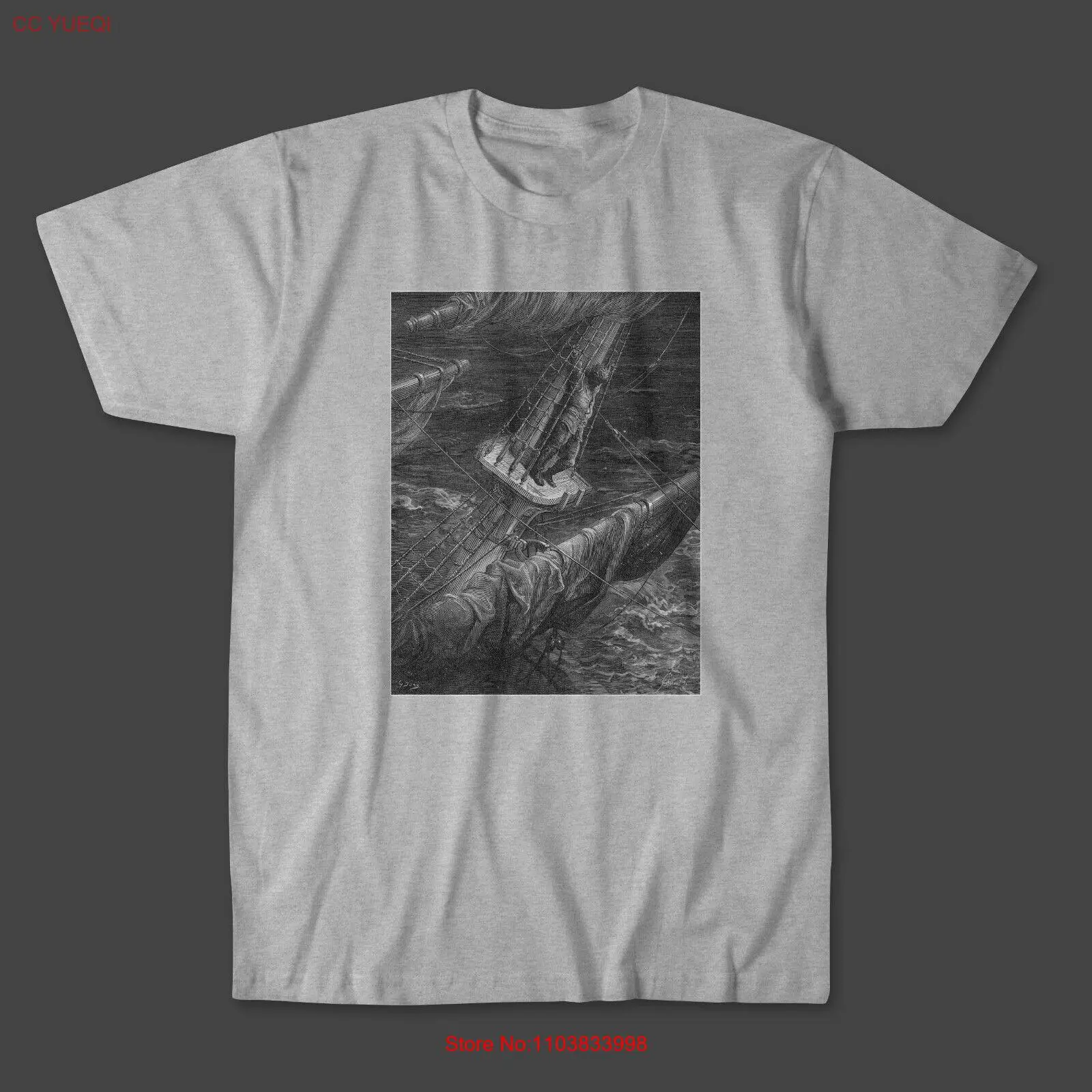 The Rime of the Ancient Mariner “Hellish Thing” Gustave Doré T-Shirt *10 Colors*