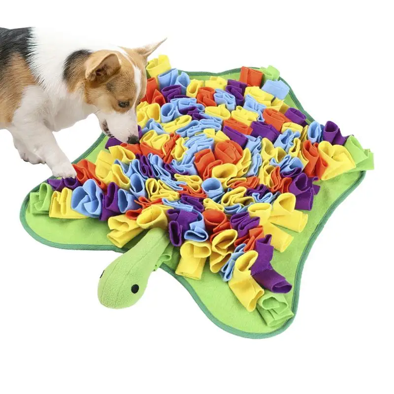 

Snuffle Mat For Dogs Interactive Foraging Mat For Dogs Turtle Shape Pet Enrichment Toy Slow Feeding Pad Food Puzzle Mental