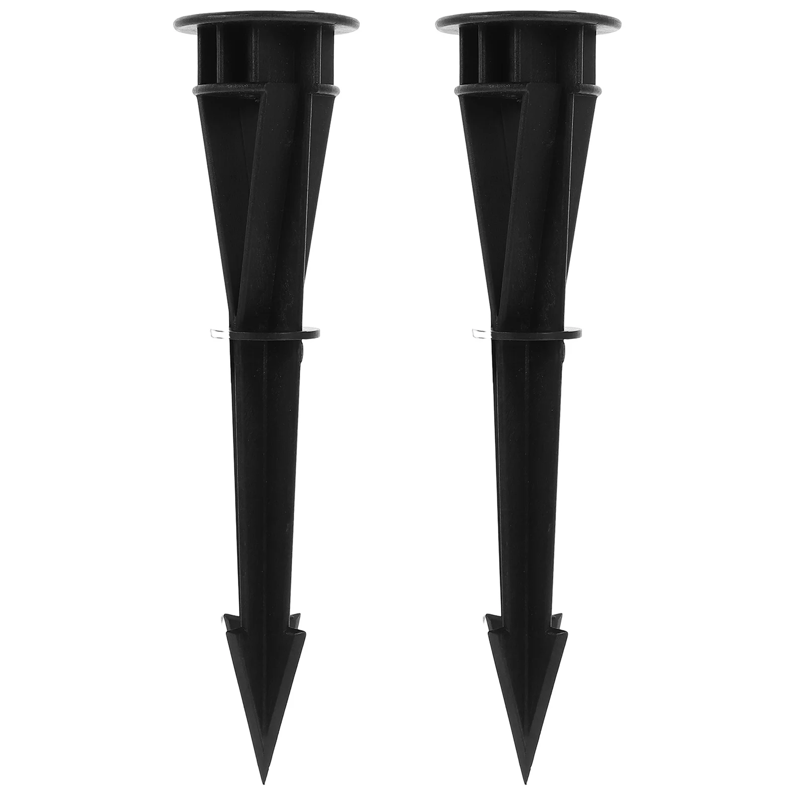 2 قطعة المسامير الأرضية البلاستيكية الثقيلة أوتاد مانعة لتسرب الماء لمصباح LED أضواء الحديقة دعم إضاءة المناظر الطبيعية في الحديقة