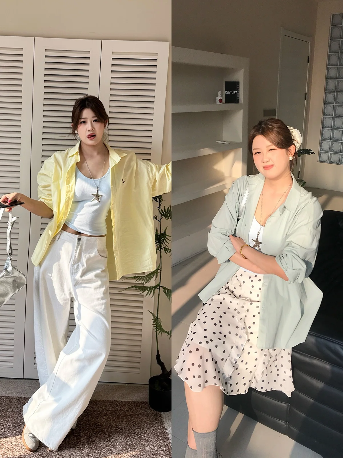 

Fashionable Simple Style Women's Shirt Turn-down Collar Breathable Cotton Long Sleeve Loose Fit Spring New Arrival