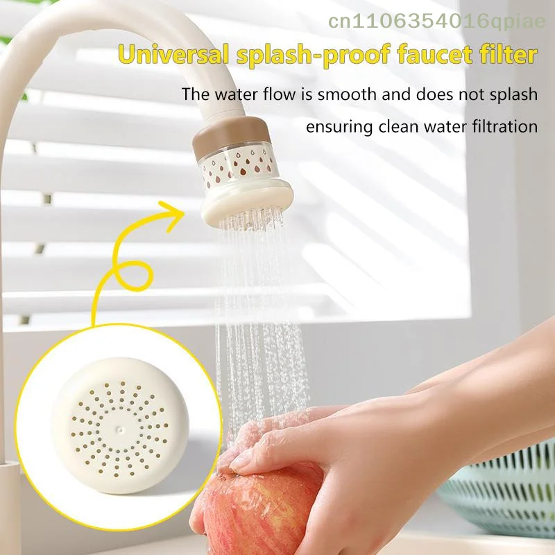 

（Summer4）Faucet Filter, Kitchen Tap Water Detachable And Washable Faucet Extension Filter, Shower Head Water Saver