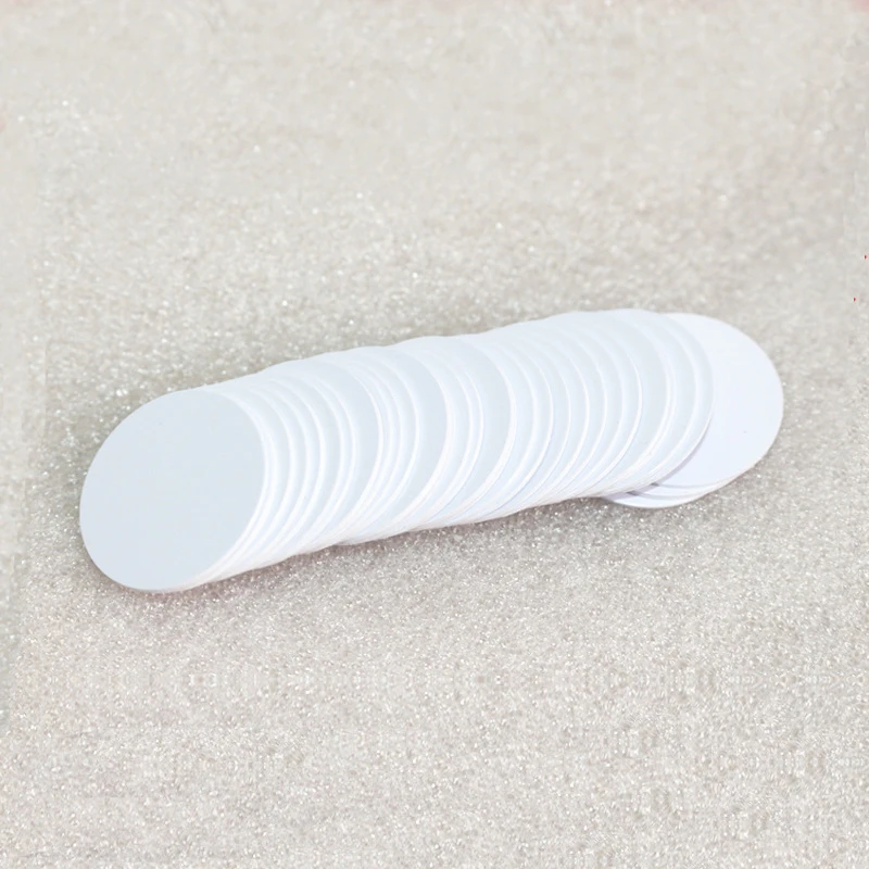10Pcs/Lot 25mm NFC 216 Round Coin Cards Label Sticker 13.56Mhz  ISO14443A 888 Bytes Tag For All NFC Phones