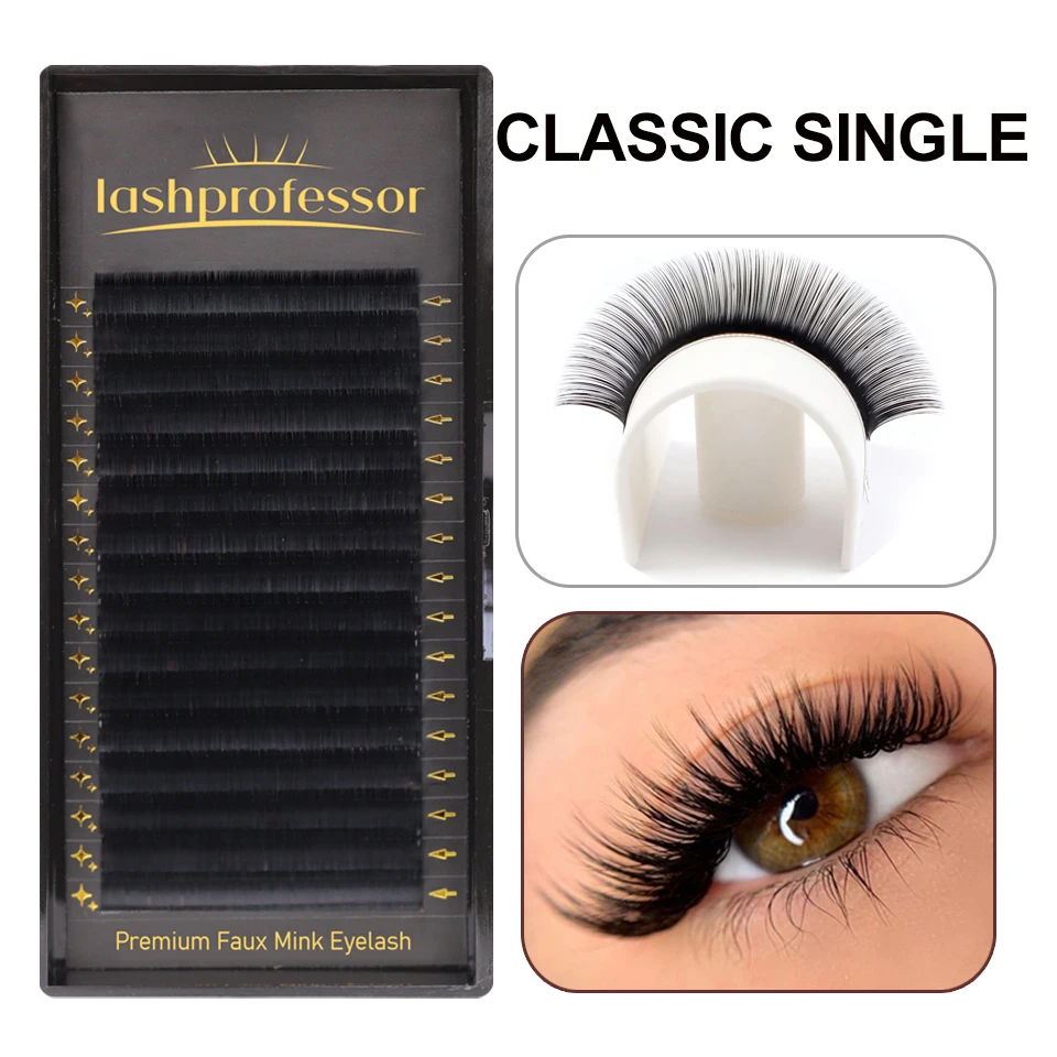 Lashprofessor 5-20mm B/C/CC/D/DD High Quality Mink Lashes Faux Mink Individual Lashes Soft Natural Cilia Lashes Classic Eyelash