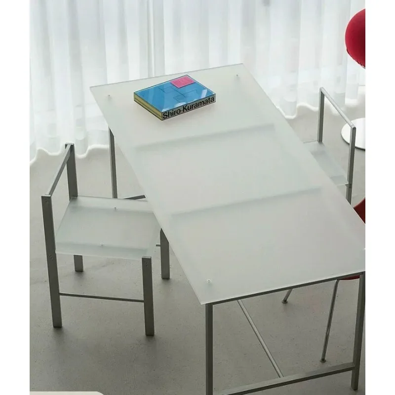 

Modern simple matte table Home island desk Bedroom desk Office Living room dining table