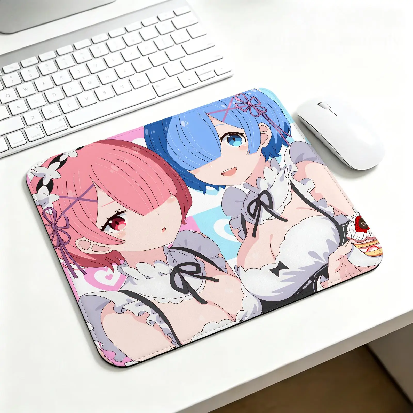 Mouse Pad Regular gaming mouse pad Office mouse pad Laptop desk mat Stitched edge S/M/L size mouse pad  Anime Re Zero Rem