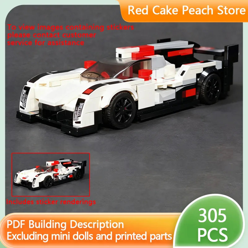 

Модель Speed Champion MOC, строительные кирпичи R18, верхний уровень, спортивный автомобиль, модульная технология, сборный детский костюм, игрушки, подарки, праздник