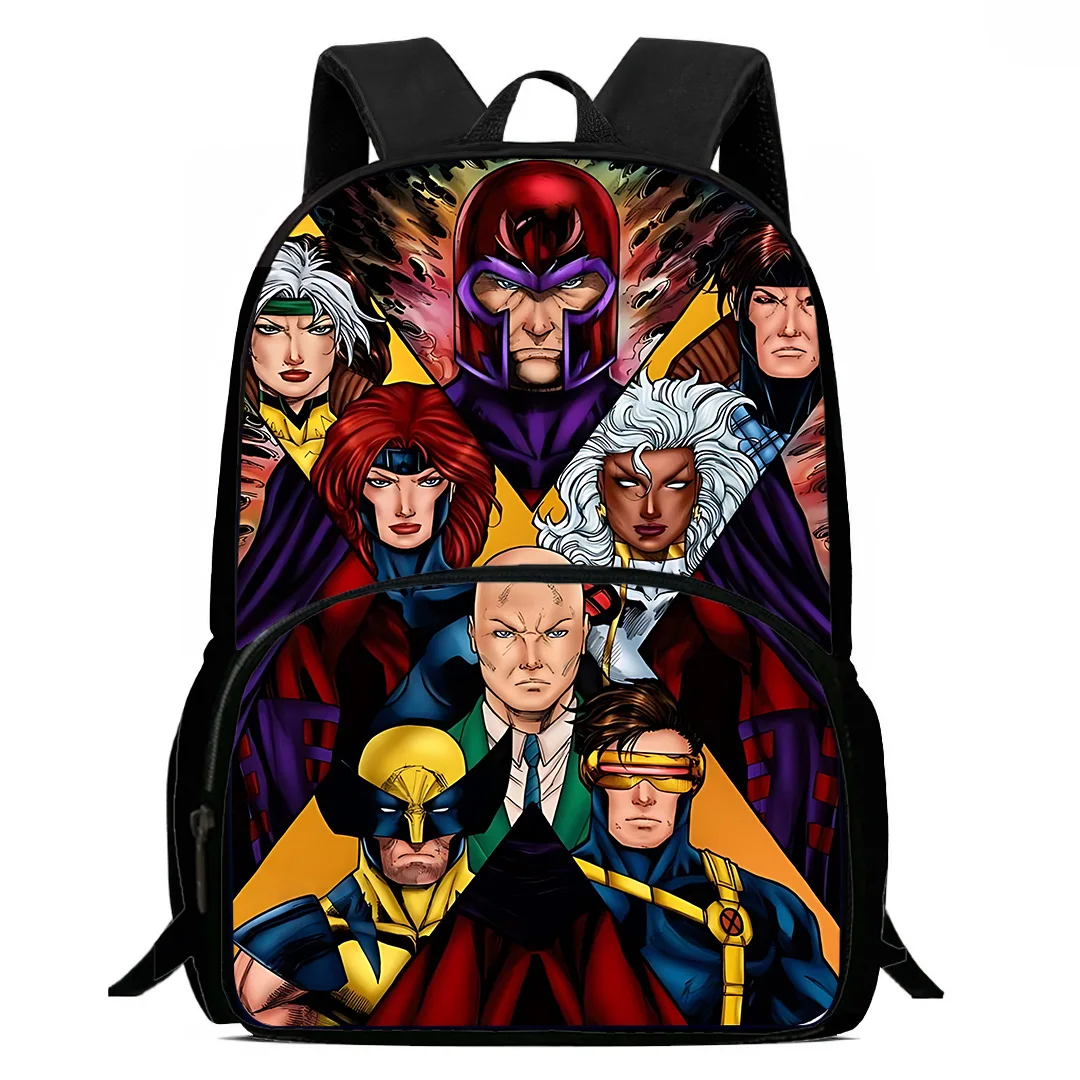 X-Men Magneto Wolverine Professor X Child Backpack Boy Girl School Bag For Men Women Traveling Backpack Durable Multi Compartmen