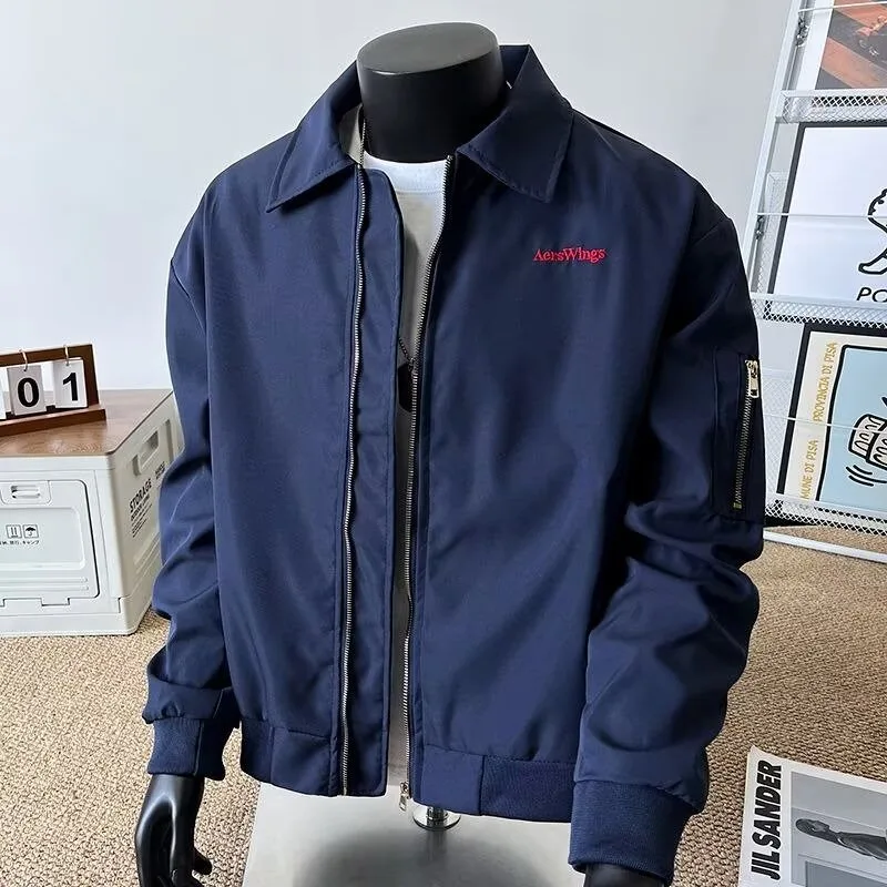 

Bla American Sle Pilot Jaet Men's Autumn Winter plus Size 5kg Hip Hop Baseball Outfit Couple's Coat Long Sve