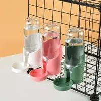 Pet Cats Dogs Drinking Fountain Feeder Pet Cage Hanging Bowl Food Container Water Feeder Dispenser For Puppy Cats Dogs Rabbit