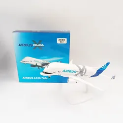 20CM A330-700L Beluga Transport Alloy Aircraft Model Aircraft With Detachable Landing Model Decoration Collection Display