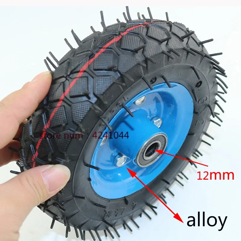 6 Inch Air Wheel 6x2 Pneumatic Tire Whit  Alloy Hub for Trolley, Trailer Casters 6'' Electric Scooter Tyre and Inner Tube