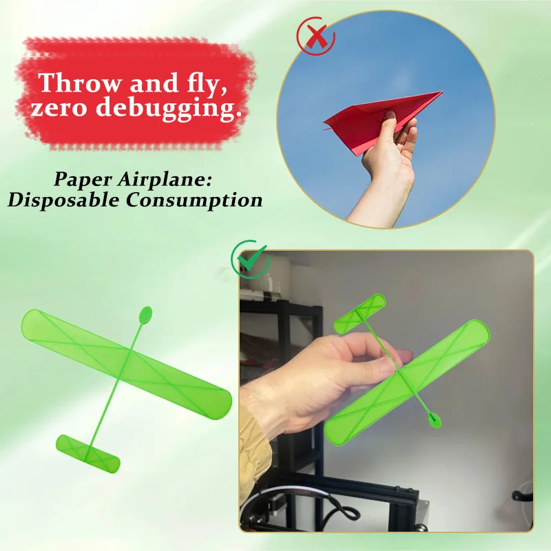 طائرة شراعية فائقة المستقر، ديناميك هوائي إبداعي وممتع، بلاستيك تعليمي لاستكشاف الألعاب الخارجية المجهولة وأنشطة الوالدين والطفل