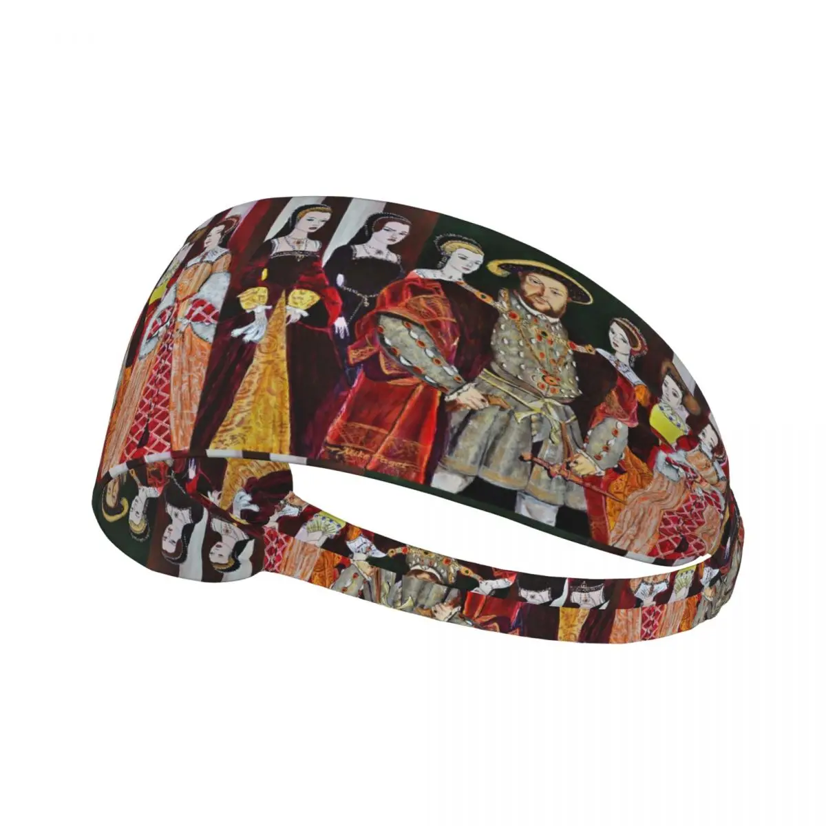 

King Henry 8th And His Six Wives Men Women Headband Wicking Moisture Sports Sweatband for Gym Yoga Running