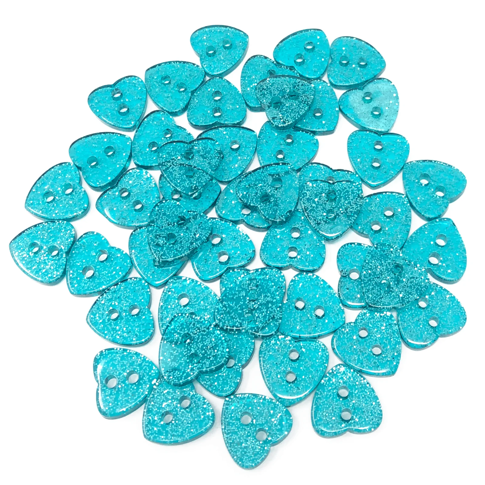 200 Stück 12x13mm Harz-Glitzer-Herzen mit 2 Löchern, Knöpfe für DIY-Kleidung, Nähzubehör, Glitzer-Handarbeiten, Verzierung für Scrapbooking – Detail 7