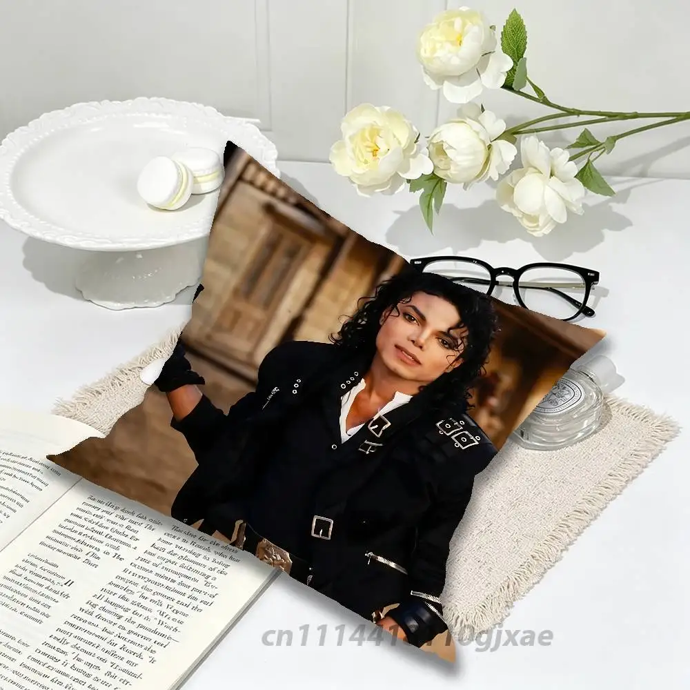 M-Michael J-Jackson Pillow Case Living Room Sofa Cushion Cover Suitable For Home Bedroom Room Decoration