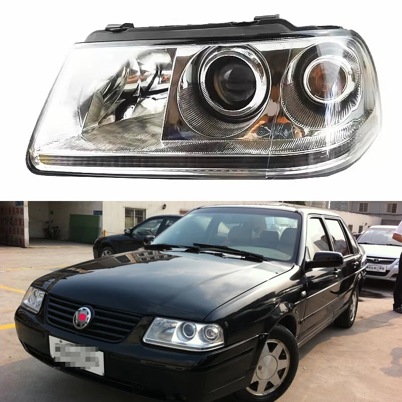 Car Accessories For Volkswagen Santana 3000 2004-2010 headlight assembly halogen headlight Replace original Car light