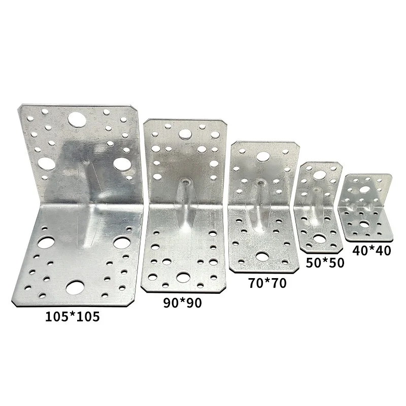 Wooden Structure Bracket Connector 90 ° Right Angle Bracket Fixed L-shaped Angle Iron Layer Pallet Anti-corrosion Wooden Support