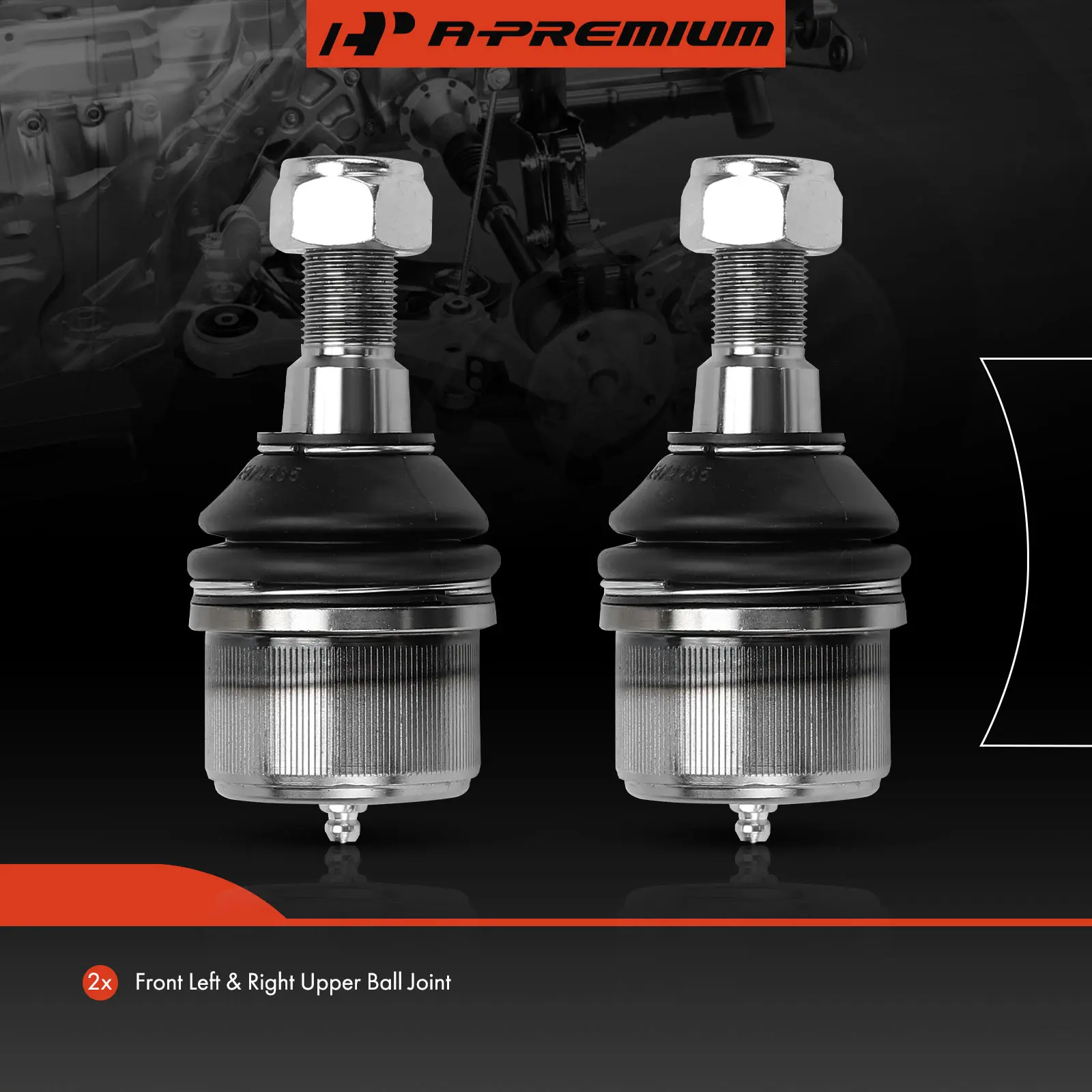 A-Premium 2x Front Upper Ball Joint for Ford F-450 Super Duty F-550 Super Duty 2005-2022 F-600 Super Duty 2020-2022