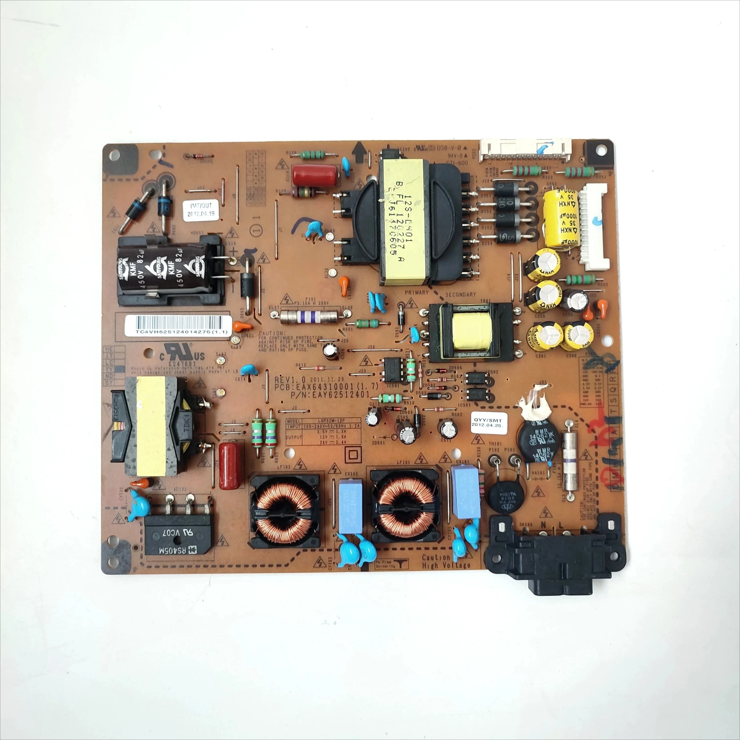 EAX64310001(1.7) EAY62512401 (PSLC-L115A) Power Supply Board for 32LM6200-UE 32LS570S TV 32 INCH
