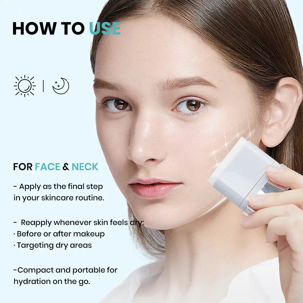 Portable PDRN Essence Stick Balm Moisturizing Glowing Firming Anti-Wrinkle Enhance Elasticity Collagen Niacinamide Glycerin