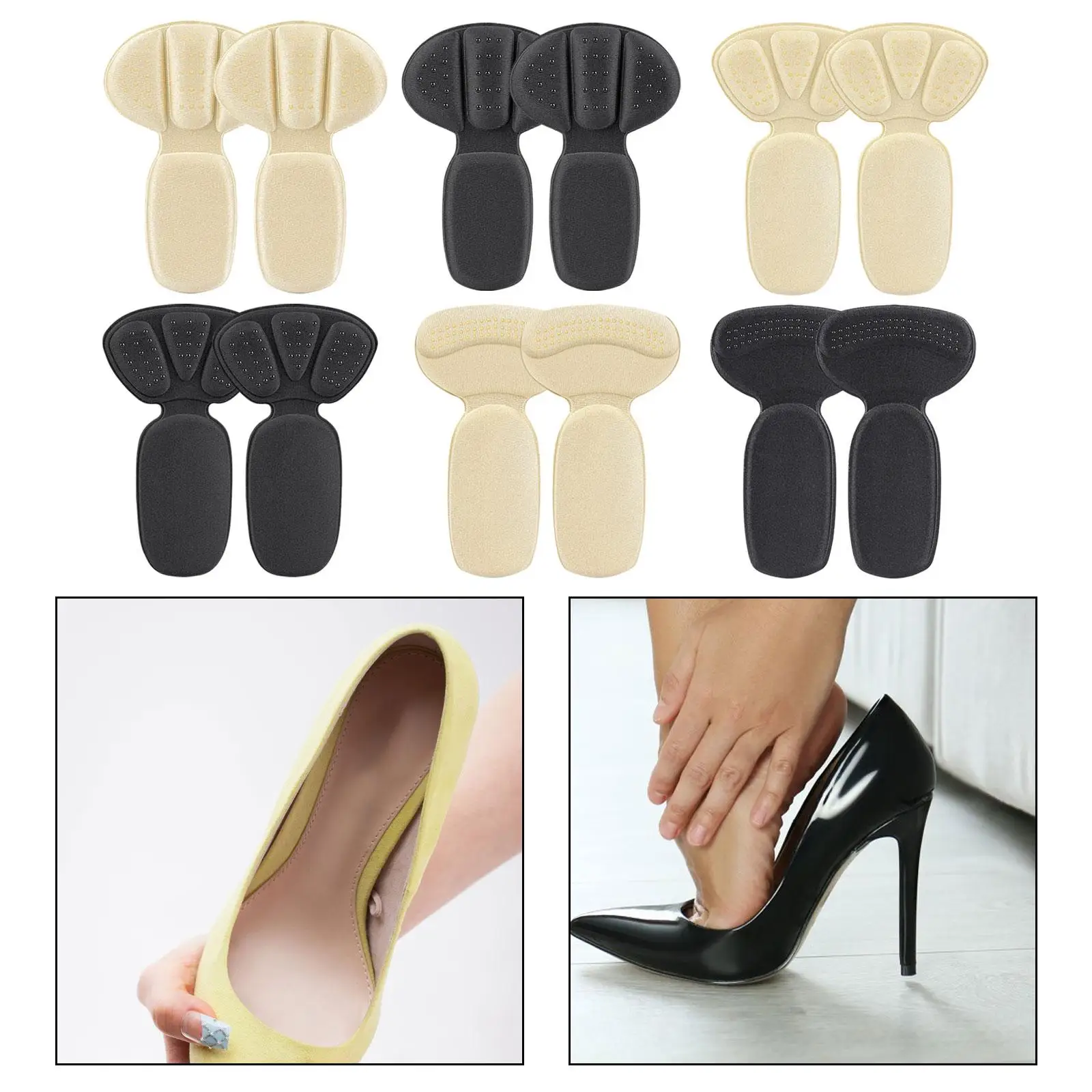 

2 in 1 Heel Cushion Pads Wear Resistant Shoe Pad Heel Protector Shoe Inserts
